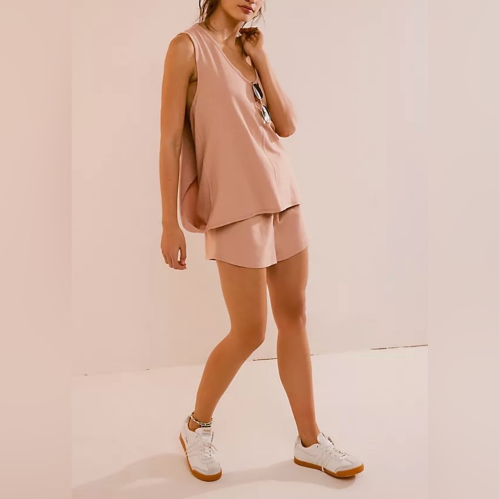 Free People Pink Sleeveless Top